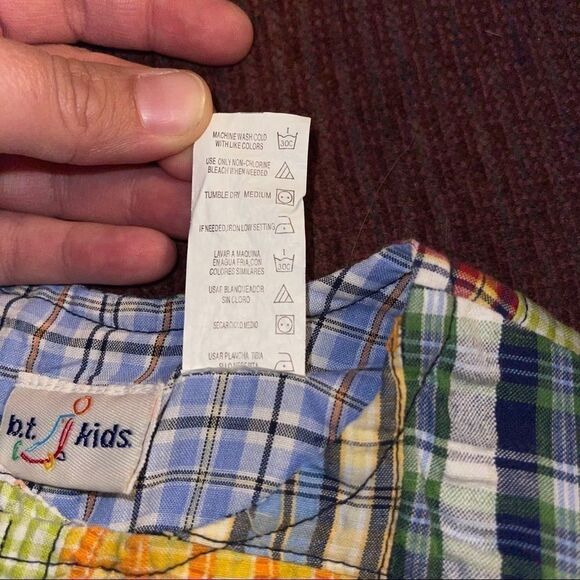 4/$25 B.T. Kids Patchwork Romper - Picture 3 of 5